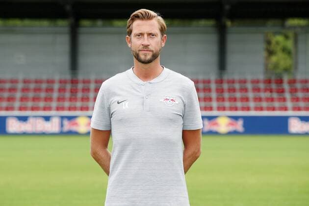 RB Leipzig Fussball Saison 2018-19 Co Trainer Lars Kornetka; RasenBallsport Leipzig , Fussball, 1. Bundesliga, Porträttermin 2018 2019 , Leipzig, 21.07.2018. ,