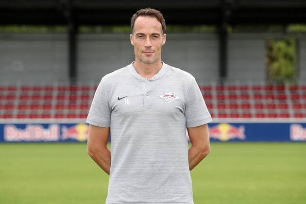 RB Leipzig Fussball Saison 2018-19 Torwarttrainer Frederik Gößling Goessling; RasenBallsport Leipzig , Fussball, 1. Bundesliga, Porträttermin 2018 2019 , Leipzig, 21.07.2018. ,