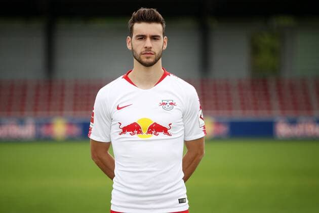 RB Leipzig Fussball Saison 2018-19 Massimo Bruno; RasenBallsport Leipzig , Fussball, 1. Bundesliga, Porträttermin 2018 2019 , Leipzig, 21.07.2018. ,