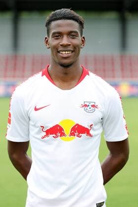 RB Leipzig Fussball Saison 2018-19 Nordi Mukiele; RasenBallsport Leipzig , Fussball, 1. Bundesliga, Porträttermin 2018 2019 , Leipzig, 21.07.2018. ,