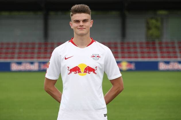 RB Leipzig Fussball Saison 2018-19 Fabrice Hartmann; RasenBallsport Leipzig , Fussball, 1. Bundesliga, Porträttermin 2018 2019 , Leipzig, 21.07.2018. ,