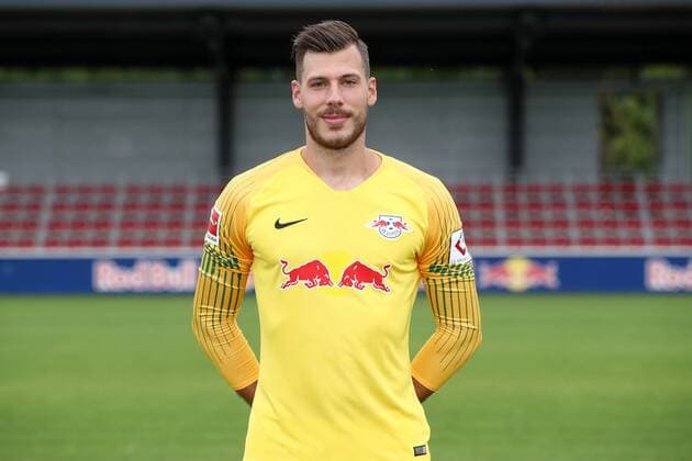 RB Leipzig Fussball Saison 2018-19 Marius Müller Mueller; RasenBallsport Leipzig , Fussball, 1. Bundesliga, Porträttermin 2018 2019 , Leipzig, 21.07.2018. ,