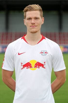 RB Leipzig Fussball Saison 2018-19 Marcel Halstenberg; RasenBallsport Leipzig , Fussball, 1. Bundesliga, Porträttermin 2018 2019 , Leipzig, 21.07.2018. ,