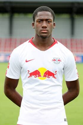 RB Leipzig Fussball Saison 2018-19 Ibrahima Konate; RasenBallsport Leipzig , Fussball, 1. Bundesliga, Porträttermin 2018 2019 , Leipzig, 21.07.2018. ,
