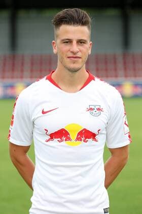 RB Leipzig Fussball Saison 2018-19 Diego Demme; RasenBallsport Leipzig , Fussball, 1. Bundesliga, Porträttermin 2018 2019 , Leipzig, 21.07.2018. ,