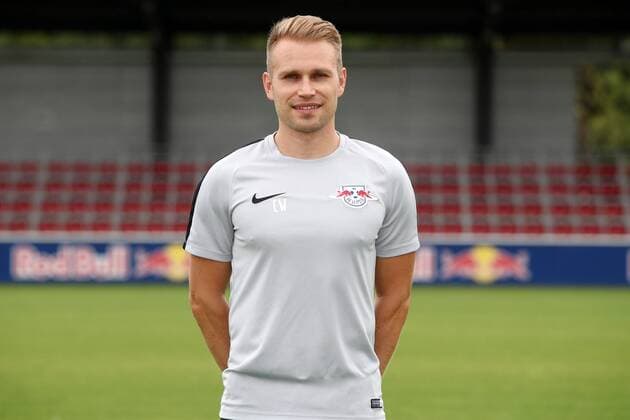 RB Leipzig Fussball Saison 2018-19 Physiotherapeut Christopher Weichert; RasenBallsport Leipzig , Fussball, 1. Bundesliga, Porträttermin 2018 2019 , Leipzig, 21.07.2018. ,