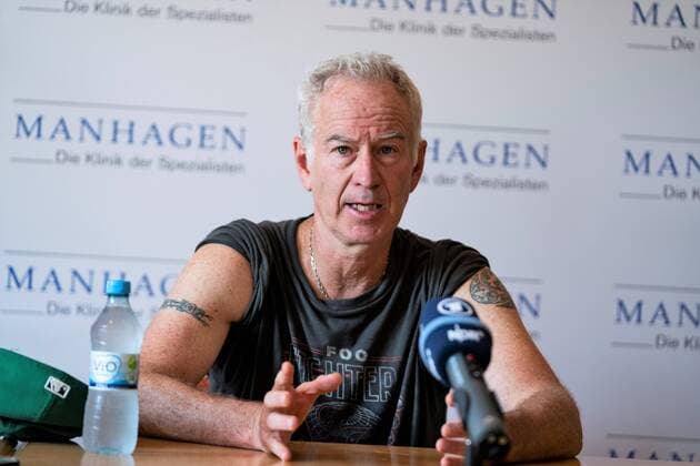 ATP Tennis Herren Turnier German Open Tennis Championships 2018 in Hamburg Pressegespräch mit John McEnroe ATP Turnier German Open Tennis Championships 2018 in Hamburg Pressegespräch mit John McEnroe,