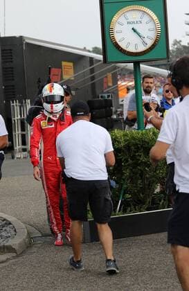 Sebastian Vettel, Scuderia Ferrari, formula 1 GP, Germany in Hockenheim, 22.07.2018 Photo:mspb Thomas Melzer Ausfall, Sebastian Vettel, formula 1 GP, Germany 2018