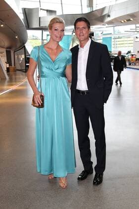 Maria Hoefl-Riesch mit Ehemann Marcus Hoefl, Bayerischer Sportpreis 2018 in der BMW Welt in Muenchen am 21.07.2018