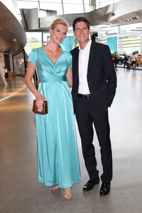 Maria Hoefl-Riesch mit Ehemann Marcus Hoefl, Bayerischer Sportpreis 2018 in der BMW Welt in Muenchen am 21.07.2018