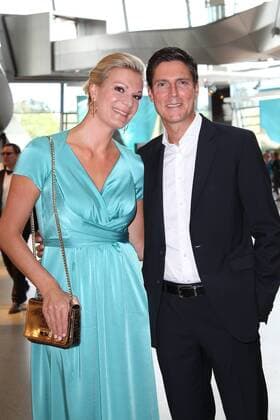 Maria Hoefl-Riesch mit Ehemann Marcus Hoefl, Bayerischer Sportpreis 2018 in der BMW Welt in Muenchen am 21.07.2018