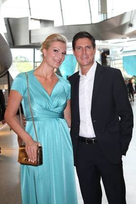 Maria Hoefl-Riesch mit Ehemann Marcus Hoefl, Bayerischer Sportpreis 2018 in der BMW Welt in Muenchen am 21.07.2018
