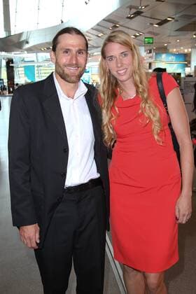 Faris Al Sultan mit Ehefrau Ina Al Sultan, Bayerischer Sportpreis 2018 in der BMW Welt in Muenchen am 21.07.2018