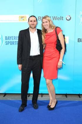 Faris Al Sultan mit Ehefrau Ina Al Sultan, Bayerischer Sportpreis 2018 in der BMW Welt in Muenchen am 21.07.2018