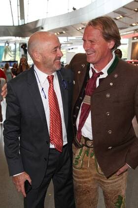 Christian Neureuther und Markus Wasmeier, Bayerischer Sportpreis 2018 in der BMW Welt in Muenchen am 21.07.2018
