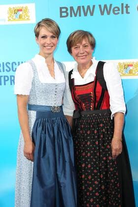 Magdalena Neuner und Rosi Mittermaier, Bayerischer Sportpreis 2018 in der BMW Welt in Muenchen am 21.07.2018