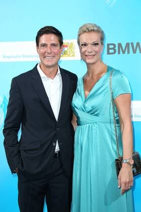 Maria Hoefl-Riesch mit Ehemann Marcus Hoefl, Bayerischer Sportpreis 2018 in der BMW Welt in Muenchen am 21.07.2018