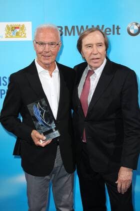 Franz Beckenbauer ud Guenter Netzer, Bayerischer Sportpreis 2018 in der BMW Welt in Muenchen am 21.07.2018