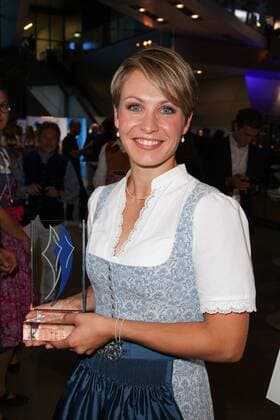 Magdalena Neuner, Bayerischer Sportpreis 2018 in der BMW Welt in Muenchen am 21.07.2018