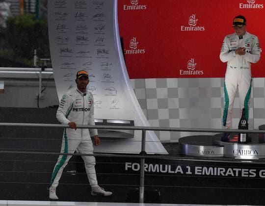 Lewis Hamilton; Valtteri Bottas; Mercedes Grand Prix, formula 1 GP, Germany in Hockenheim, 22.07.2018 Photo:mspb Jerry Andre Lewis Hamilton; Valtteri Bottas; Formel 1 GP, Germany 2018