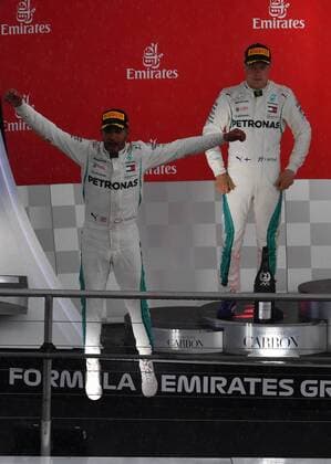 Lewis Hamilton; Valtteri Bottas; Mercedes Grand Prix, formula 1 GP, Germany in Hockenheim, 22.07.2018 Photo:mspb Jerry Andre Lewis Hamilton; Valtteri Bottas; Formel 1 GP, Germany 2018