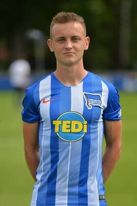 Fussball, Herren, Regionalliga Nord-Ost, Saison 2018 19, Hertha BSC II, Mannschafts- und Porträtfotos, Nils Blumberg (Nr. 19, Hertha BSC II), 22.07.18, Copyright: xMichaelxHundtx xMatthiasxKochx