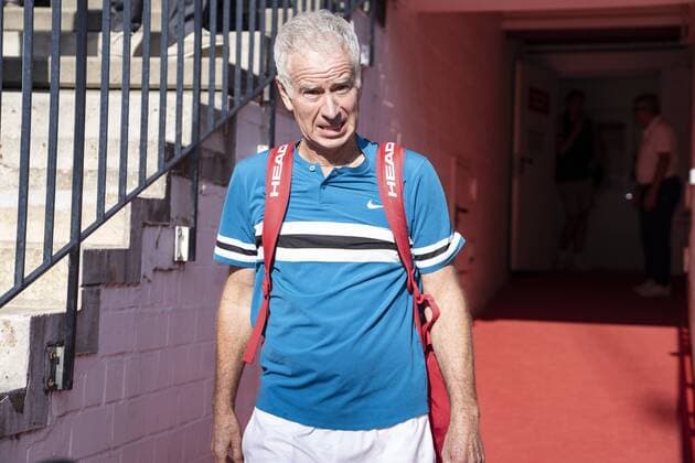 John McEnroe ATP Tennis Herren Turnier German Open Tennis Championships 2018 in Hamburg Spiel Manhagen Classics Michael Stich gegen John McEnroe Show Match,