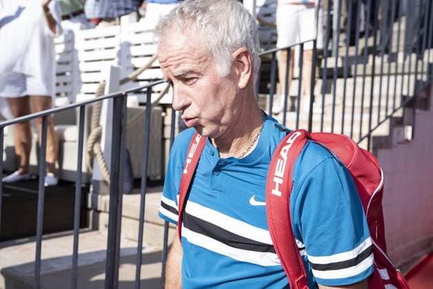John McEnroe ATP Tennis Herren Turnier German Open Tennis Championships 2018 in Hamburg Spiel Manhagen Classics Michael Stich gegen John McEnroe Show Match,