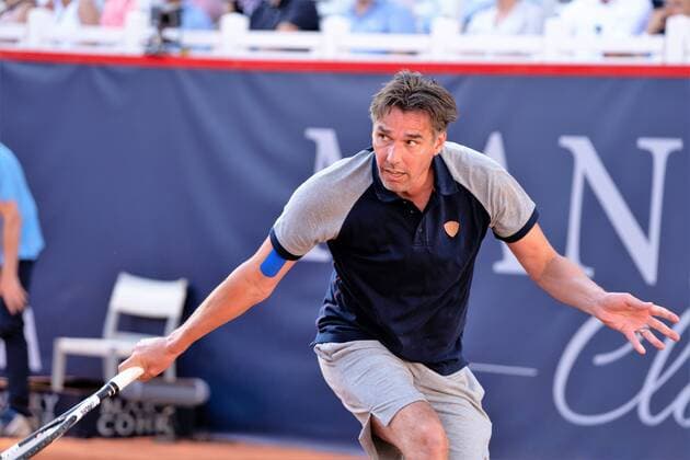 Michael Stich ATP Tennis Herren Turnier German Open Tennis Championships 2018 in Hamburg Spiel Manhagen Classics Michael Stich gegen John McEnroe Show Match,
