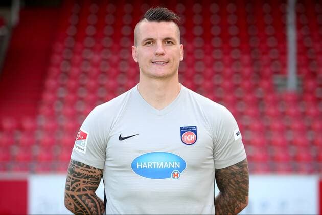 Kevin Mueller ( 1.FC Heidenheim 1), 1.FC Heidenheim, 2.Bundesliga, Portraettermin 2018 2019, 1.FC Heidenheim, 2.Bundesliga, Portraettermin 2018 2019, 060.07.18 Heidenheim Copyright: xLangerx xEibner-Pressefotox EP_HLR