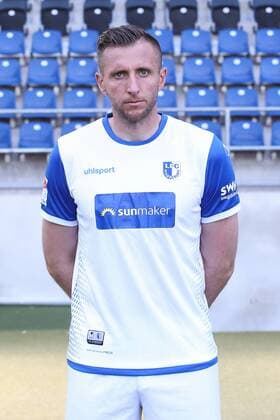 Torwart Jasmin Fejzic (1. FC Magdeburg) - 2. BL PortraÌˆttermin 2018 2019 offizieller Fototermin 1. FC Magdeburg in der MDCC Arena in Magdeburg - Porträt, Portrait,Deutschland, Fussball, Mann, Maenner,GER,23.07.2018