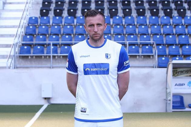 Torwart Jasmin Fejzic (1. FC Magdeburg) - 2. BL PortraÌˆttermin 2018 2019 offizieller Fototermin 1. FC Magdeburg in der MDCC Arena in Magdeburg - Porträt, Portrait,Deutschland, Fussball, Mann, Maenner,GER,23.07.2018