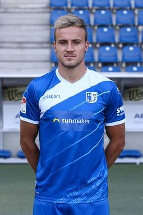 Felix Lohkemper (1. FC Magdeburg) - 2. BL PortraÌˆttermin 2018 2019 offizieller Fototermin 1. FC Magdeburg in der MDCC Arena in Magdeburg - Porträt, Portrait,Deutschland, Fussball, Mann, Maenner,GER,23.07.2018