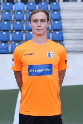 Torwart Mario Seidel (1. FC Magdeburg) - 2. BL PortraÌˆttermin 2018 2019 offizieller Fototermin 1. FC Magdeburg in der MDCC Arena in Magdeburg - Porträt, Portrait,Deutschland, Fussball, Mann, Maenner,GER,23.07.2018
