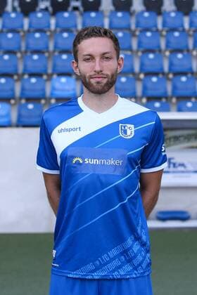 Rico Preißinger (1. FC Magdeburg) - 2. BL PortraÌˆttermin 2018 2019 offizieller Fototermin 1. FC Magdeburg in der MDCC Arena in Magdeburg - Porträt, Portrait,Deutschland, Fussball, Mann, Maenner,GER,23.07.2018