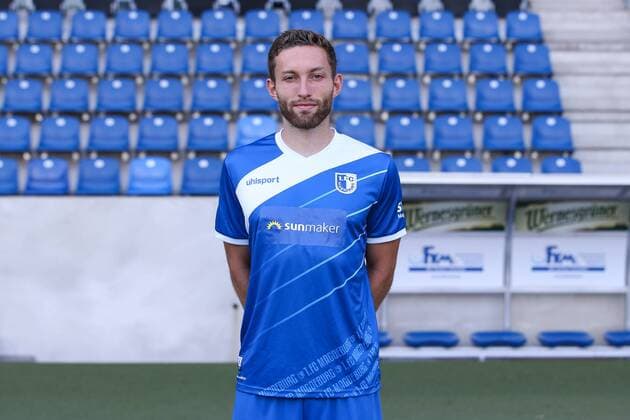 Rico Preißinger (1. FC Magdeburg) - 2. BL PortraÌˆttermin 2018 2019 offizieller Fototermin 1. FC Magdeburg in der MDCC Arena in Magdeburg - Porträt, Portrait,Deutschland, Fussball, Mann, Maenner,GER,23.07.2018