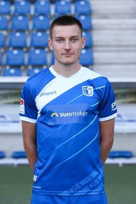 Charles Elie Laprevotte (1. FC Magdeburg) - 2. BL PortraÌˆttermin 2018 2019 offizieller Fototermin 1. FC Magdeburg in der MDCC Arena in Magdeburg - Porträt, Portrait,Deutschland, Fussball, Mann, Maenner,GER,23.07.2018