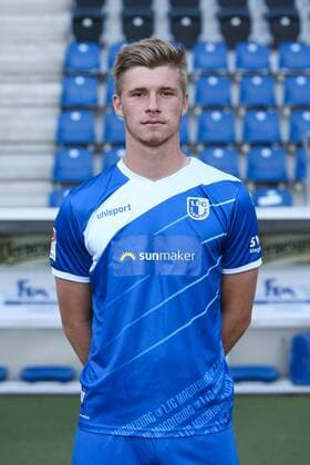 Philipp Harant (1. FC Magdeburg) - 2. BL PortraÌˆttermin 2018 2019 offizieller Fototermin 1. FC Magdeburg in der MDCC Arena in Magdeburg - Porträt, Portrait,Deutschland, Fussball, Mann, Maenner,GER,23.07.2018