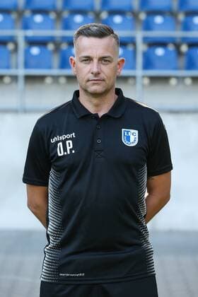 Mannschaftsarzt Dr. Oliver Poranzke (1. FC Magdeburg) - 2. BL PortraÌˆttermin 2018 2019 offizieller Fototermin 1. FC Magdeburg in der MDCC Arena in Magdeburg - Porträt, Portrait,Deutschland, Fussball, Mann, Maenner,GER,23.07.2018