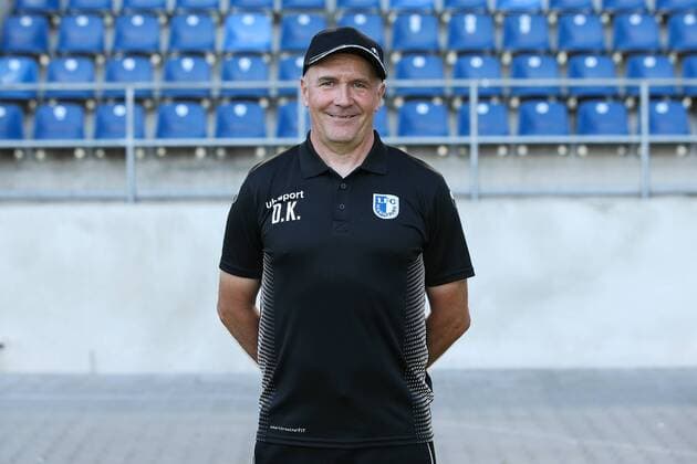 Athletiktrainer Dirk Keller (1. FC Magdeburg) - 2. BL PortraÌˆttermin 2018 2019 offizieller Fototermin 1. FC Magdeburg in der MDCC Arena in Magdeburg - Porträt, Portrait,Deutschland, Fussball, Mann, Maenner,GER,23.07.2018