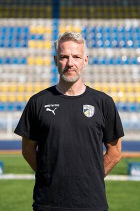 Trainer Mark Zimmermann; FC Carl Zeiss Jena; 3.Liga, Porträttermin 2018 2019, Ernst Abbe Sportfeld Jena