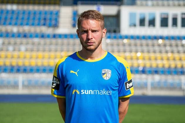 Florian Brügmann; FC Carl Zeiss Jena; 3.Liga, Porträttermin 2018 2019, Ernst Abbe Sportfeld Jena