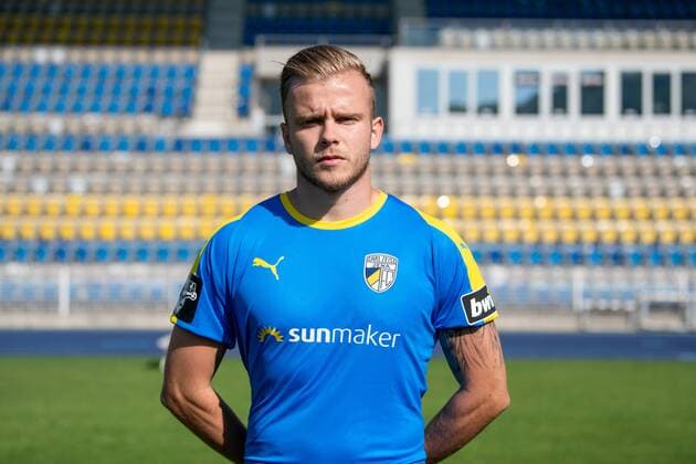 Guillaume Cros; FC Carl Zeiss Jena; 3.Liga, Porträttermin 2018 2019, Ernst Abbe Sportfeld Jena