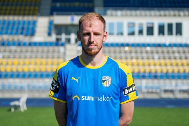 Justin Gerlach; FC Carl Zeiss Jena; 3.Liga, Porträttermin 2018 2019, Ernst Abbe Sportfeld Jena