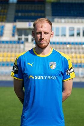 Justin Gerlach; FC Carl Zeiss Jena; 3.Liga, Porträttermin 2018 2019, Ernst Abbe Sportfeld Jena