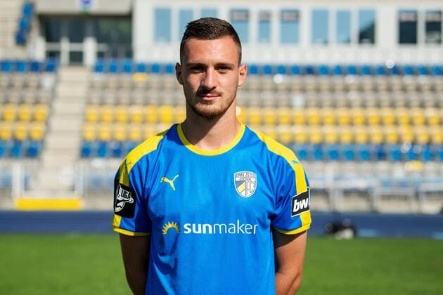 Maximilian Wolfram; FC Carl Zeiss Jena; 3.Liga, Porträttermin 2018 2019, Ernst Abbe Sportfeld Jena