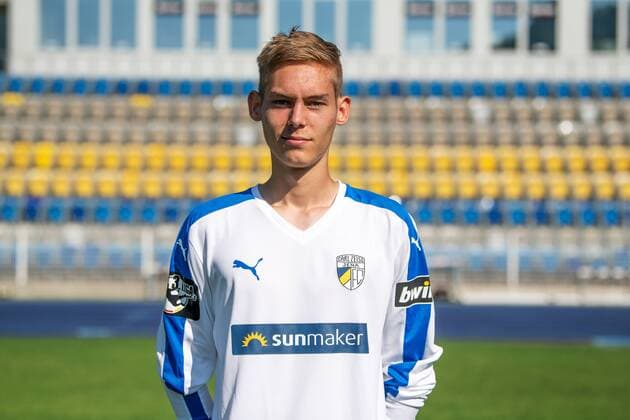 Torwart Lukas Sedlak; FC Carl Zeiss Jena; 3.Liga, Porträttermin 2018 2019, Ernst Abbe Sportfeld Jena