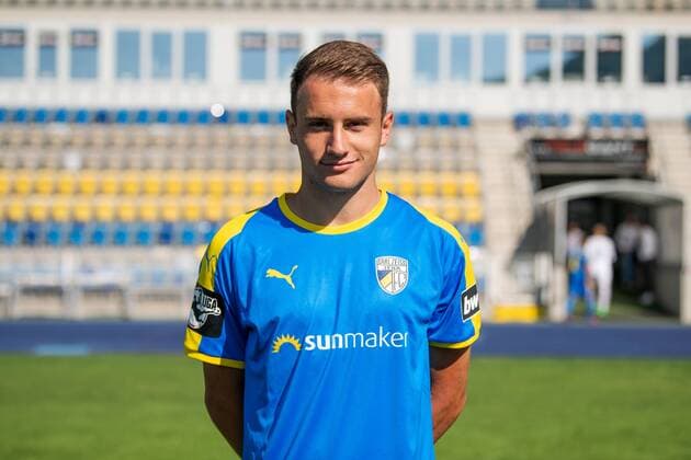 Denis Jäpel; FC Carl Zeiss Jena; 3.Liga, Porträttermin 2018 2019, Ernst Abbe Sportfeld Jena