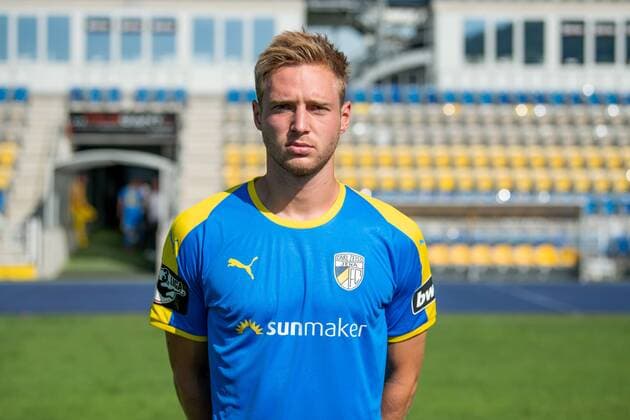 Felix Brügmann; FC Carl Zeiss Jena; 3.Liga, Porträttermin 2018 2019, Ernst Abbe Sportfeld Jena