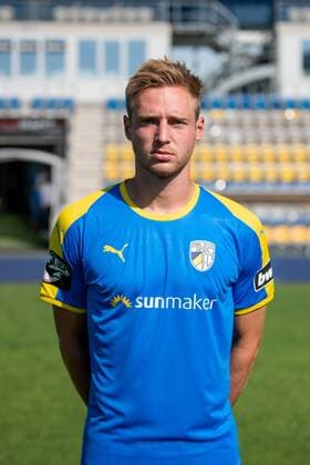 Felix Brügmann; FC Carl Zeiss Jena; 3.Liga, Porträttermin 2018 2019, Ernst Abbe Sportfeld Jena